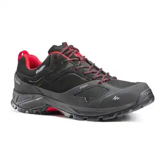 Decathlon Calçado impermeável de caminhada na montanha - mh500 homem - preto/vermelho promoção