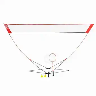 Decathlon Rede de badminton easy set discover vermelho (conjunto) promoção