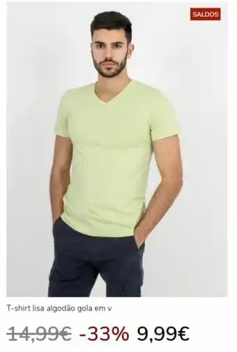 T-shirt Lisa algodao gola em V