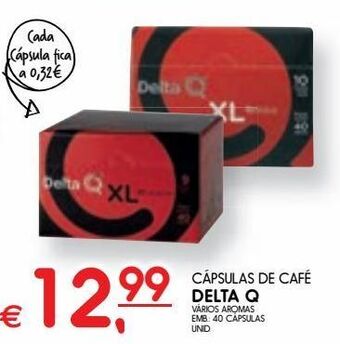 Cápsulas de café delta q