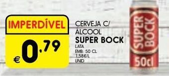 Lata de cerveja super bock