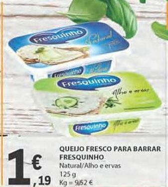 E.Leclerc Queijo fresco promoção