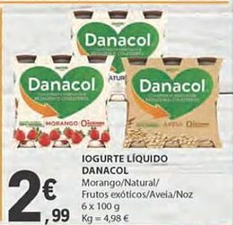 E.Leclerc Iogurte danacol promoção