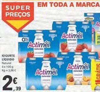 E.Leclerc Iogurte actimel promoção