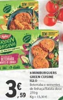 E.Leclerc Hamburguer vegetal iglo promoção