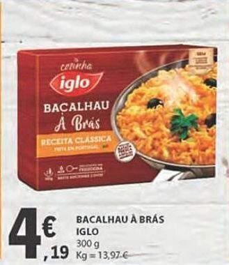 E.Leclerc Bacalhau à brás iglo promoção