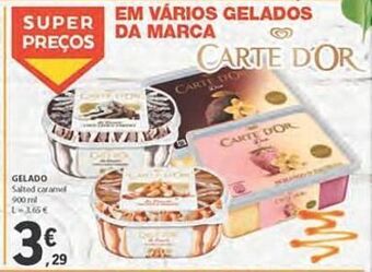 E.Leclerc Gelados carte d'or promoção