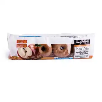 Pingo Doce Biscoitos argolas integrais maçã e canela pura vida promoção