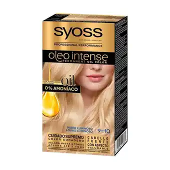 Pingo Doce Coloração permanente oil intense loiro luminoso 9-10 syoss promoção