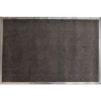 Hôma Tapete de entrada lisa preto 60x80cm promoção