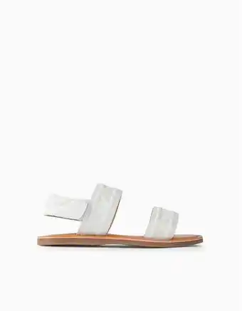 Zippy Sandálias em pele para menina, branco promoção