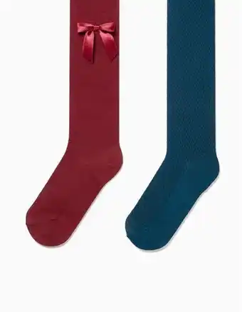 Zippy 2 collants de malha para menina, vermelho/azul promoção
