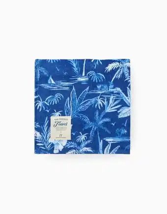 Toalha de praia para menino 'tropical', azul