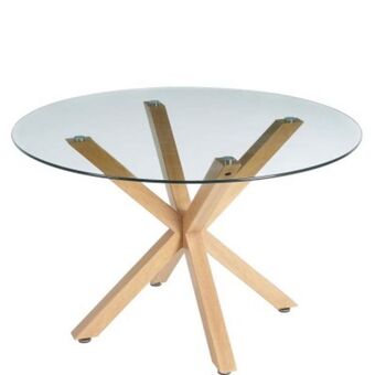 Superdecor Mesa de jantar de metal/vidro 293 promoção