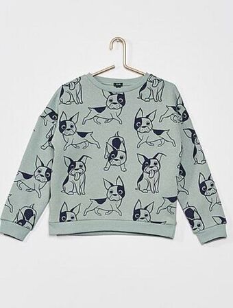 Kiabi Camisola em moletão com estampado fantasia promoção