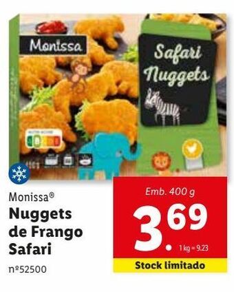 Lidl Nuggets de frango monissa promoção