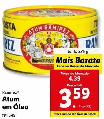 Lidl Atum em lata ramirez promoção