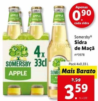 Lidl Sidra somersby promoção