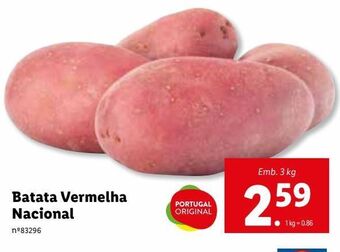 Lidl Batata promoção