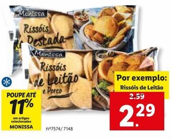 Lidl Rissóis monissa promoção