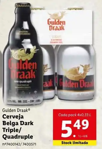 Lidl Cerveja belga gulden draak promoção