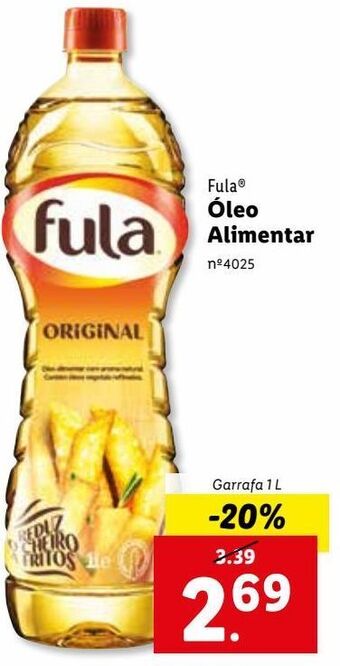 Lidl Óleo para fritar fula promoção