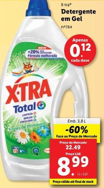 Lidl Detergente gel x-tra promoção