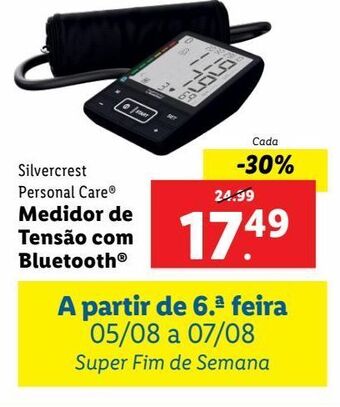 Lidl Medidor de pressão silvercrest promoção