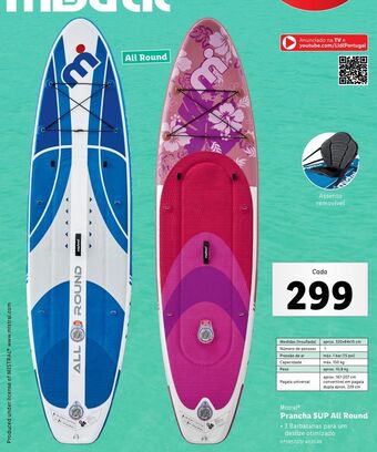 Lidl Prancha de surf promoção