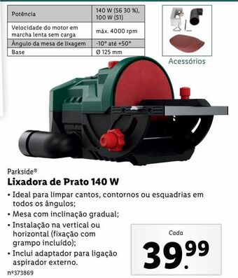 Lixadeira elétrica parkside
