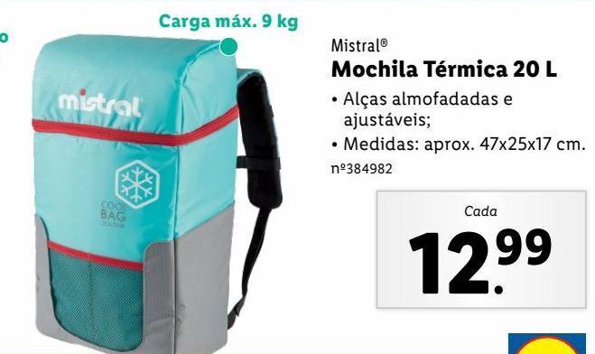 Promocao Mochila isotermica em Lidl