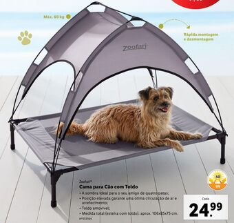 Lidl Cama para cães promoção