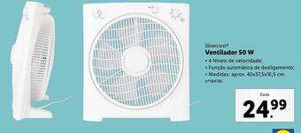 Lidl Ventilador silvercrest promoção