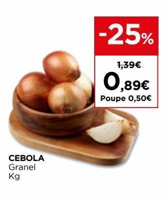 El Corte Inglés Cebola promoção