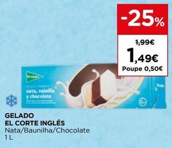El Corte Inglés Gelados el corte inglés promoção