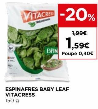 El Corte Inglés Espinafre vitacress promoção