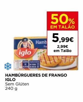 Hambúrguer de frango iglo