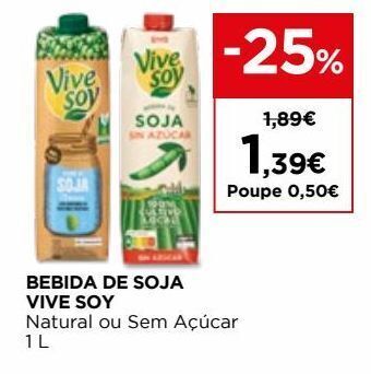 El Corte Inglés Bebida de soja vive soy promoção