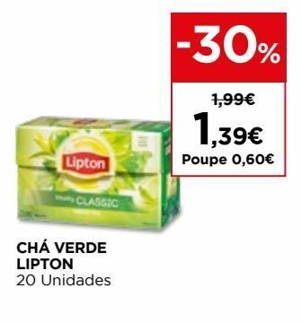 El Corte Inglés Chá verde lipton promoção