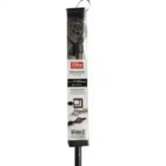 Varão cortinado 120-210cm preto/ouro