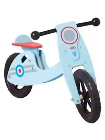 Vertbaudet Scooter em madeira - branco claro bicolor/multicolo promoção
