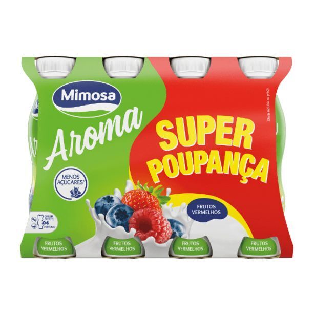 ALDI Mimosa iogurte líquido frutos vermelhos promoção