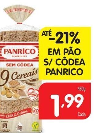 Minipreço Pão sem casca panrico promoção