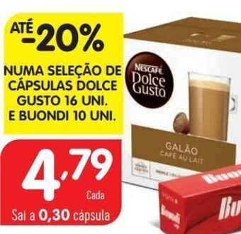 Minipreço Cápsulas de café dolce gusto promoção