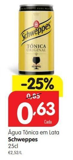 Minipreço Água tônica schweppes promoção