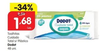 Minipreço Toalhas umedecidas dodot promoção