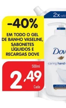 Minipreço Gel de banho dove promoção