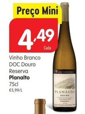 Vinho branco planalto