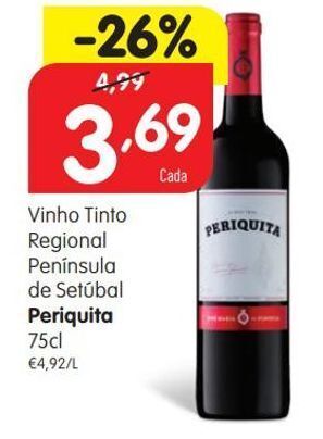 Minipreço Vinho tinto periquita promoção