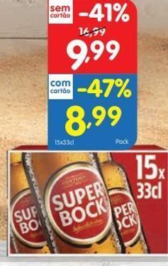 Minipreço Cerveja super bock promoção